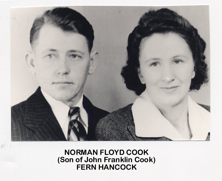 Norman Floyd Cook and Fern Zobedia Hancock